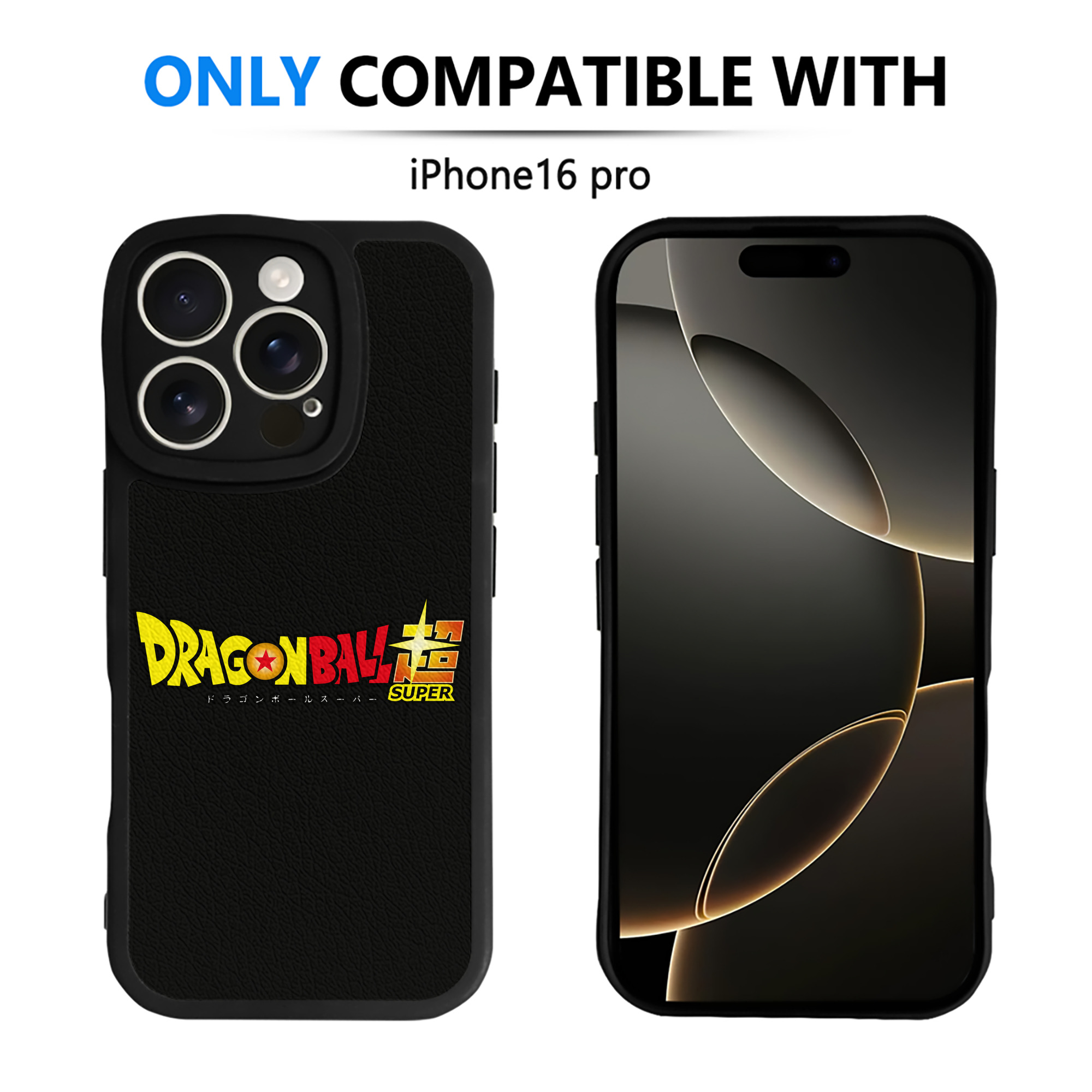 （画像用） ドラゴンボール DRAGON BALL 【iPhone 16シリーズ対応】シリコンスマホケース（レザー調） 材質：シリコン